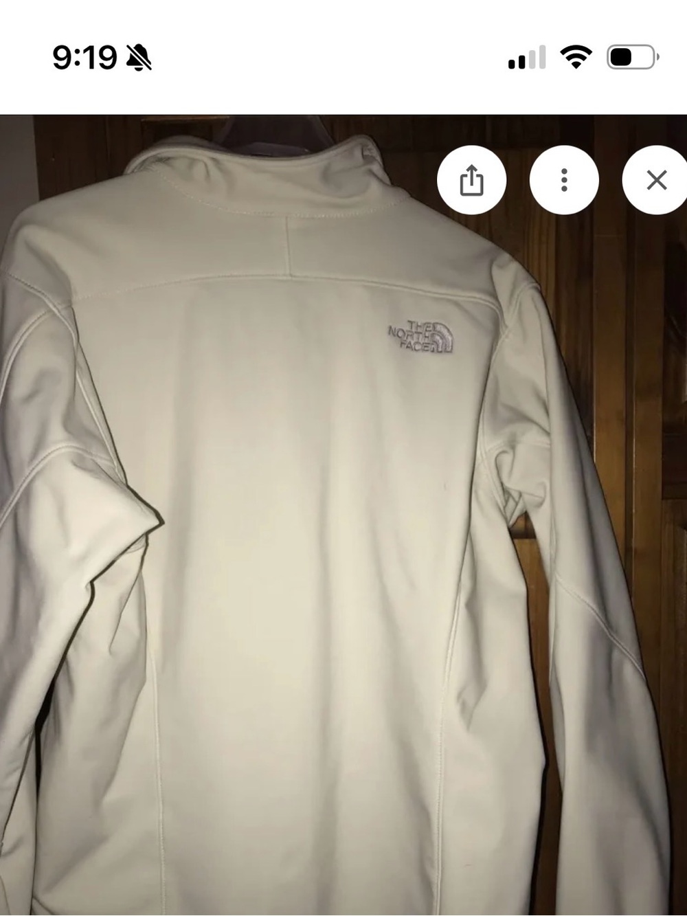 Womens The North Face apex bionic Cream Beige Softshell Jacket size medium